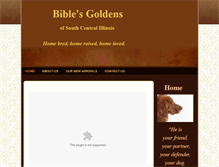 Tablet Screenshot of biblesgoldens.com